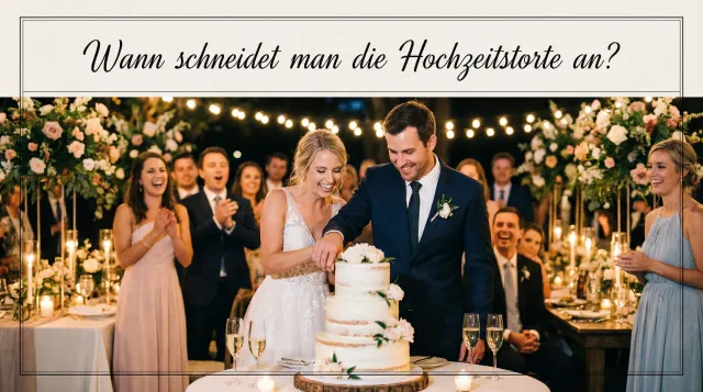 Wann schneidet man die Hochzeitstorte an? 🍰💍