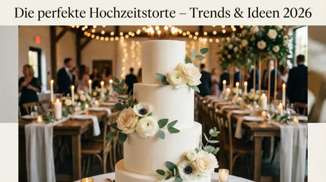 Die perfekte Hochzeitstorte – Trends & Ideen 2026