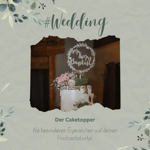 CAKE - TOPPER | Hochzeit