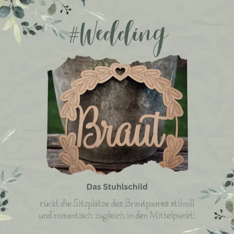 STUHLKRANZ - Braut oder Bräutigam